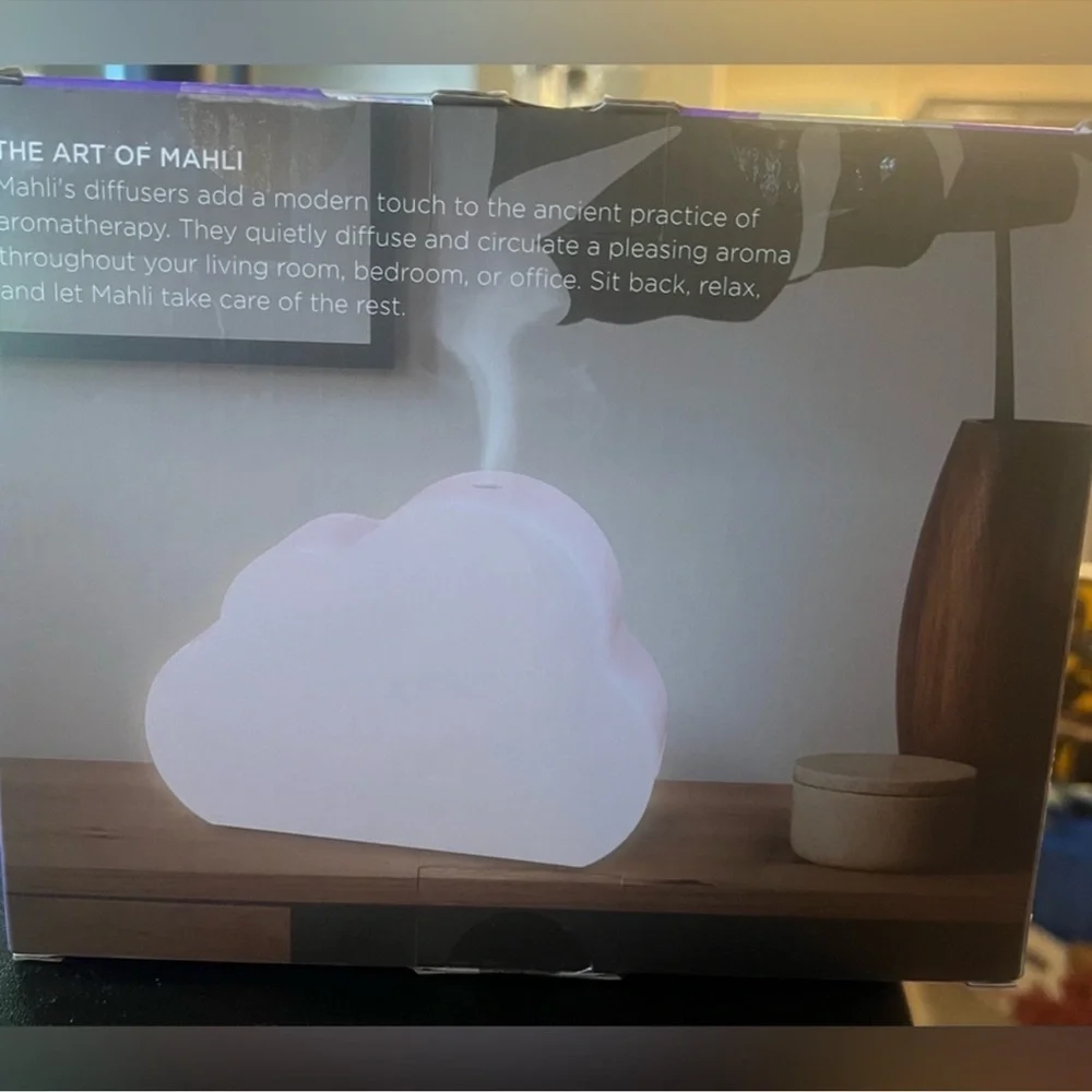 Mahli Iridescent Cloud Ultrasonic Diffuser with LED Mood Lights